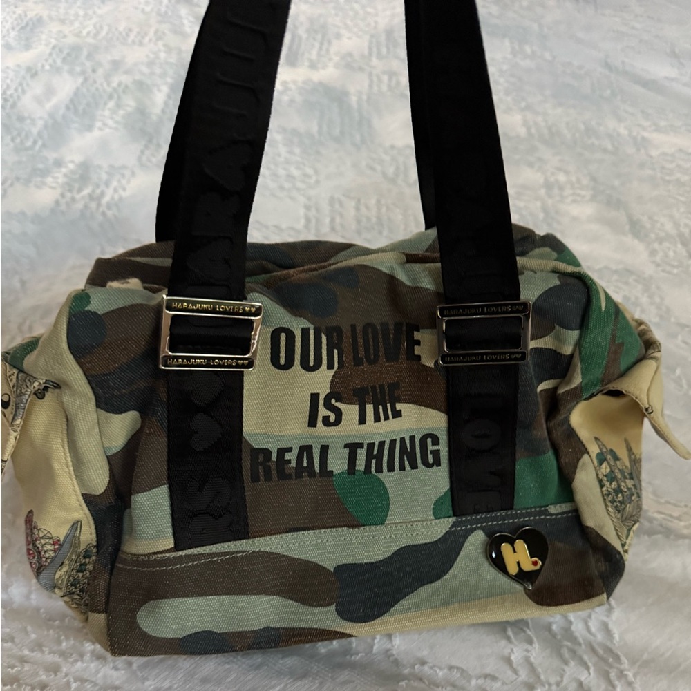 Harajuku Lovers Camouflage Satchel